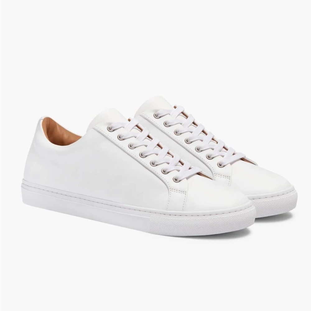 Thursday Boot Company Women’s Premier Low Top White Italian Leather Shoes - Picture 7 of 16